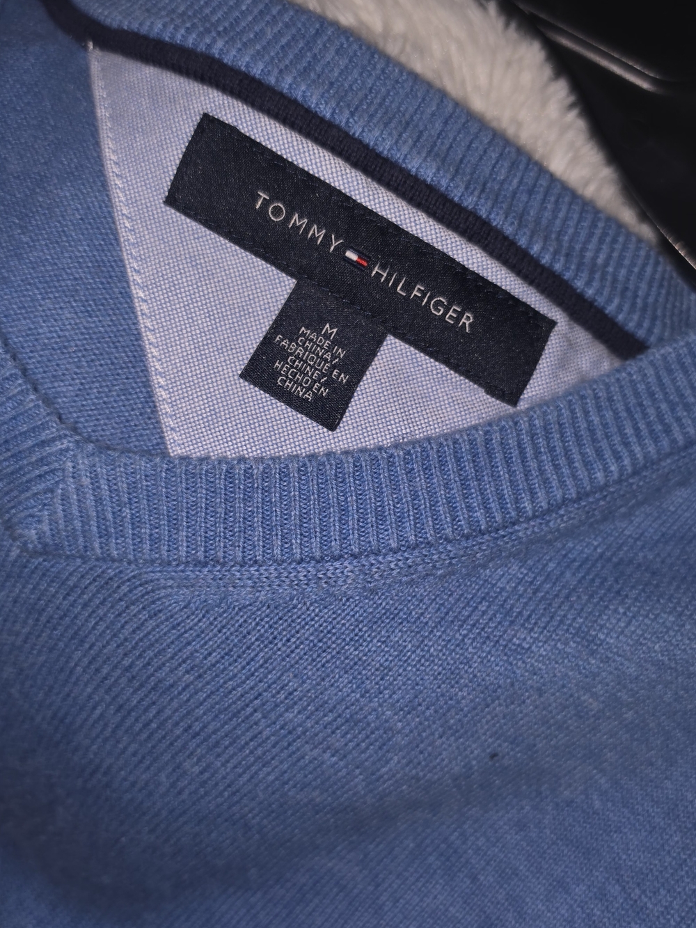 Tommy Hilfiger Men's Blue Crewneck Sweater